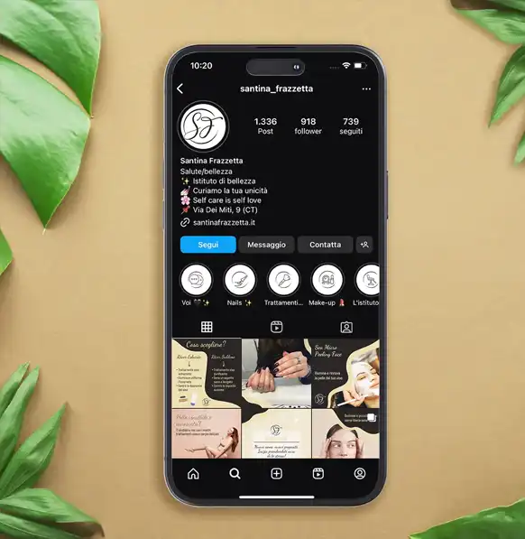 Istituto di bellezza Santina Frazzetta Ephesto Web Agency Catania 2